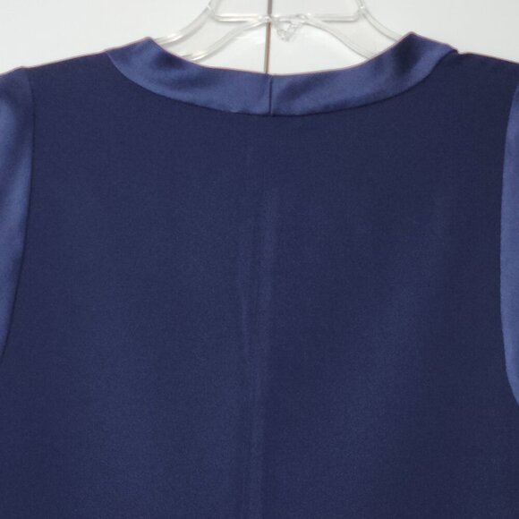 Trina Turk Double Rainbow Navy Blue Shift Dress Size L - Picture 4 of 7